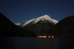 Moonlit Diablo Lake & Mountains