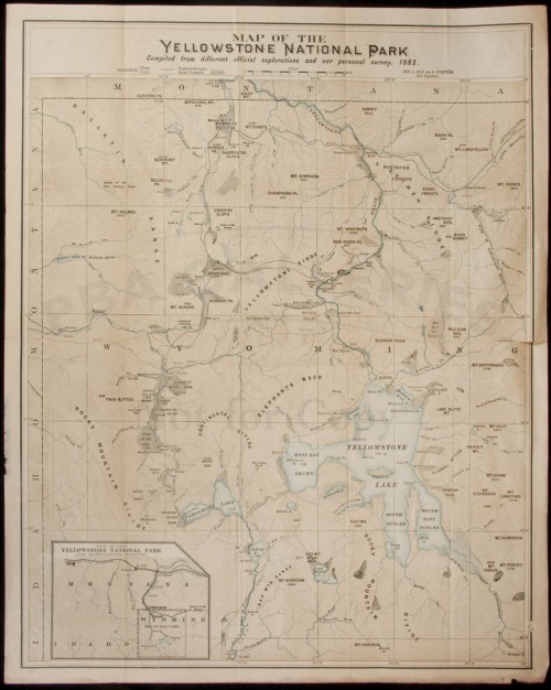 1882 yellowstone map