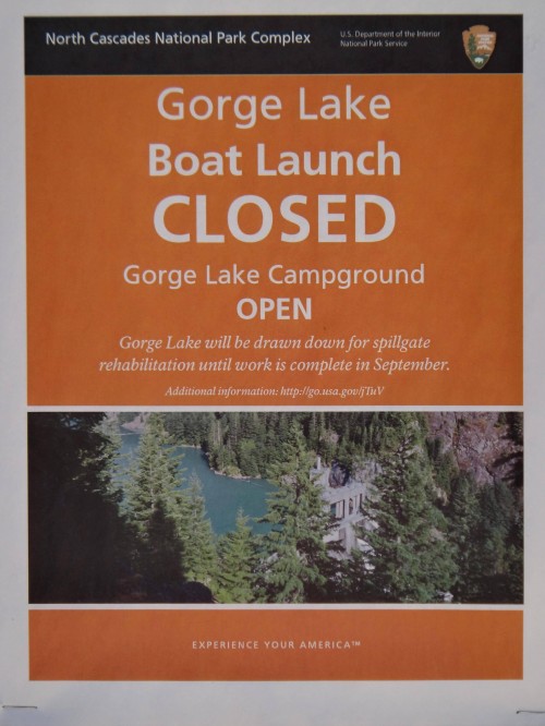 gorge lake closed