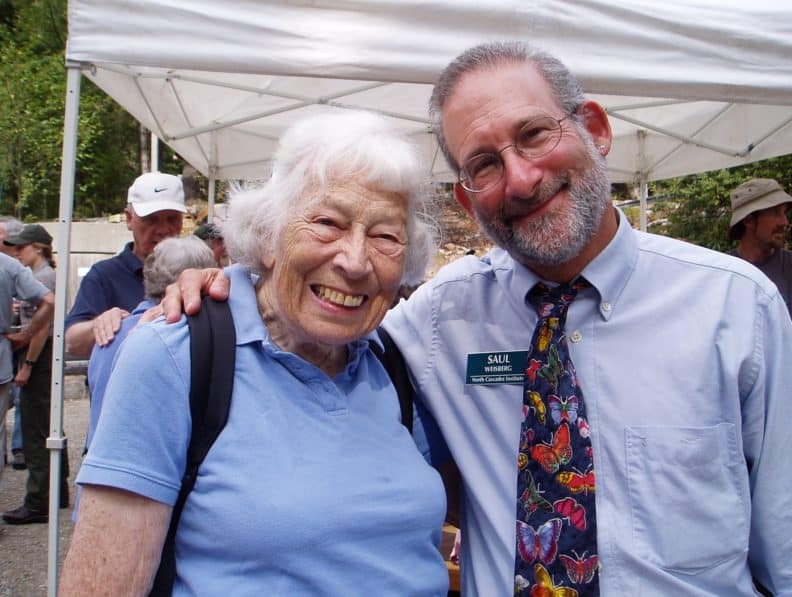 Polly Dyer and Saul Weisberg at North Cascades Institute's 25th Anniversary Celebration