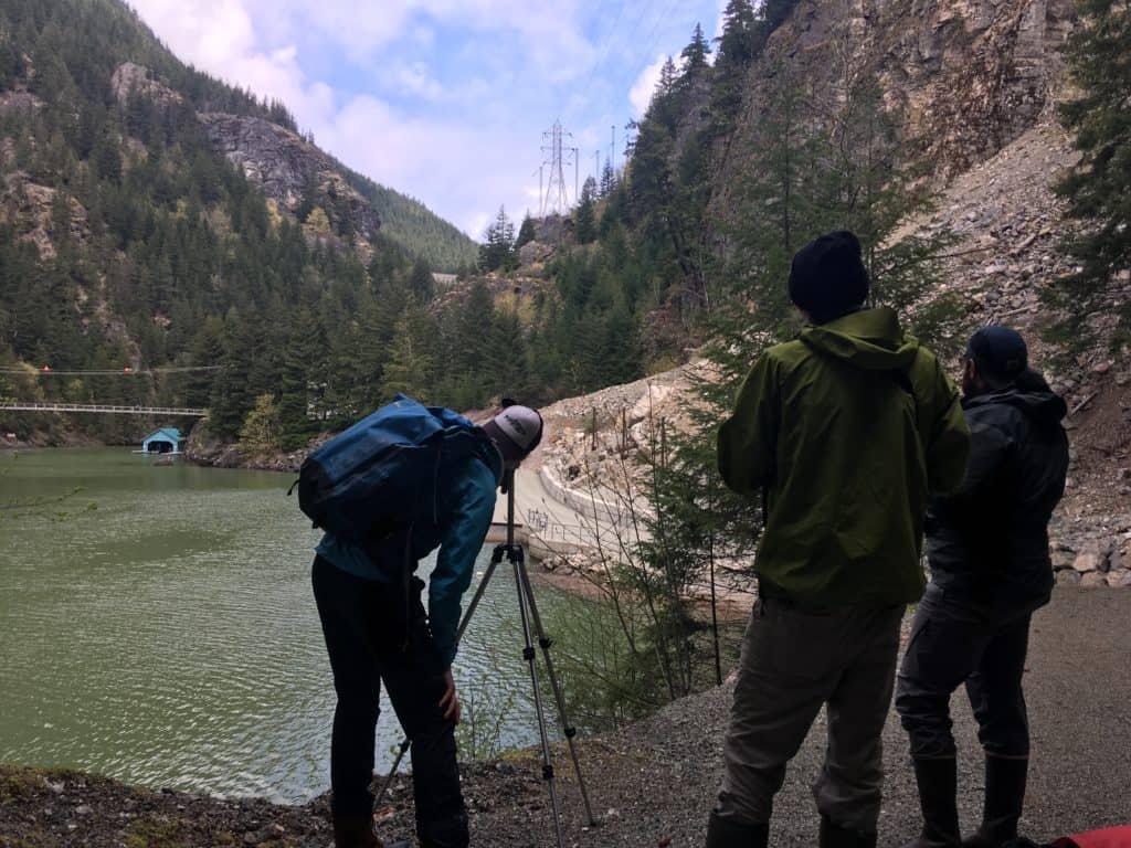 graduate students search for osprey in north cascades national park