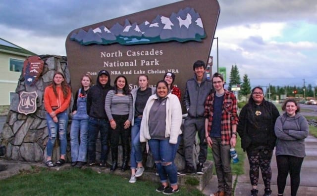 Youth Ambassadors Work to Return Fidalgo Bay Property to its Natural State